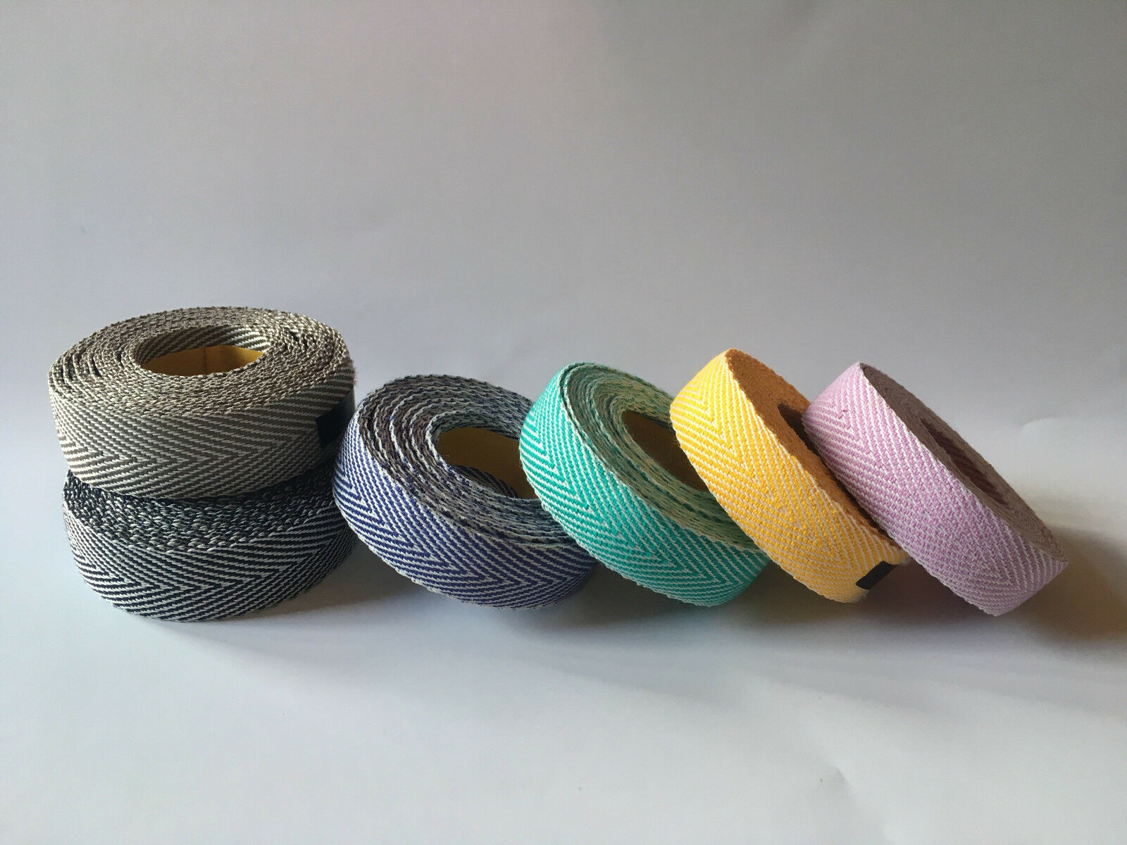 15 UNIQUE COLORS!!VINTAGE STYLE 100% COTTON HANDLEBAR TAPE BROWN-WHITE!!! - Fresh Stock Dated December 2025