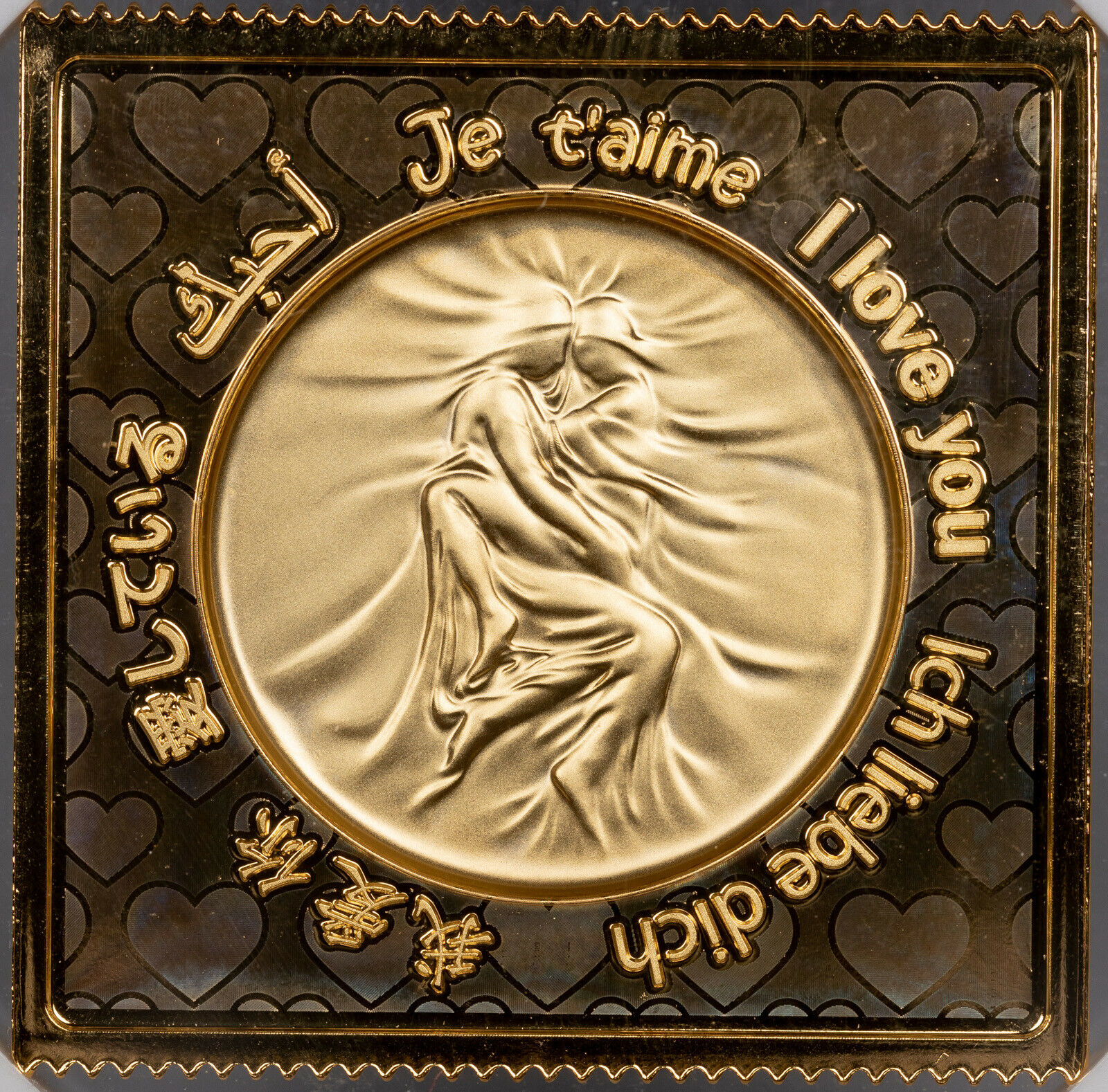 2021 CHINA 32mm COPPER GILT VALENTINES DAY NGC MS 70 FINEST KNOWN WORDLWIDE - Fresh Stock Dated February 2026