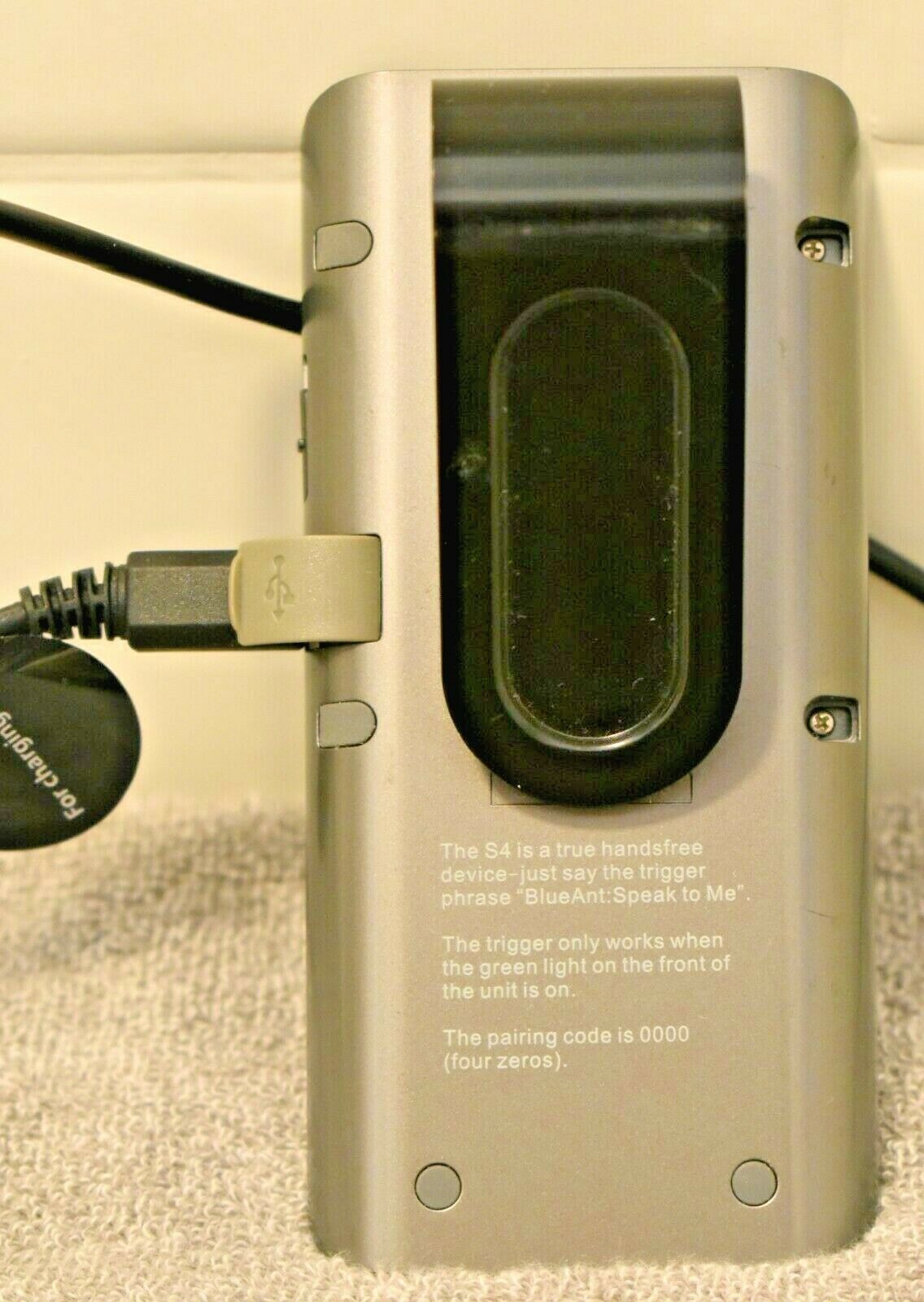 BlueAnt S4 Handsfree Voice Controlled Car Bluetooth With Charger Clip-on - Fresh Stock Dated February 2026