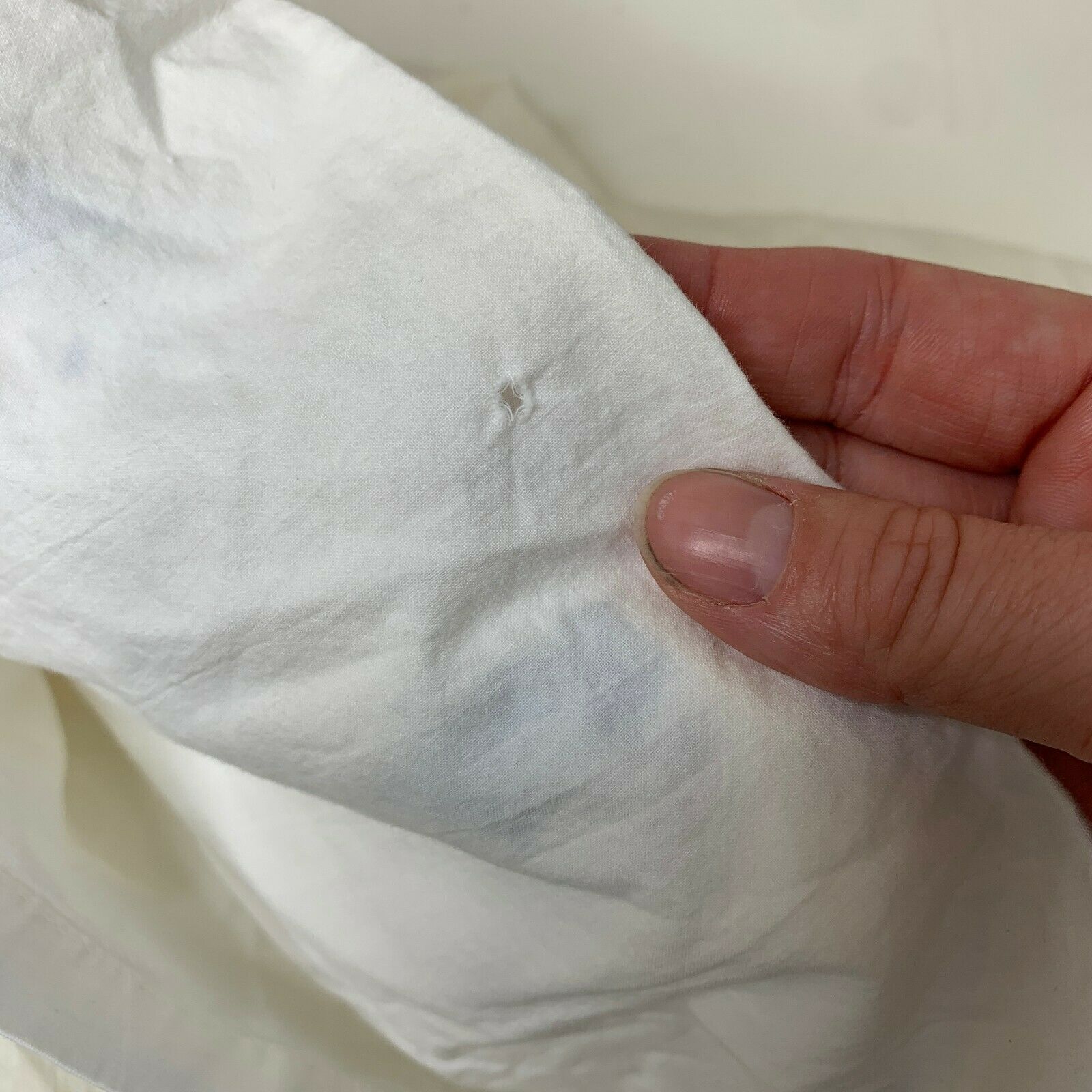 pottery barn kids pillowcase standard size made in India 100% cotton white bl - Fresh Stock Dated December 2025