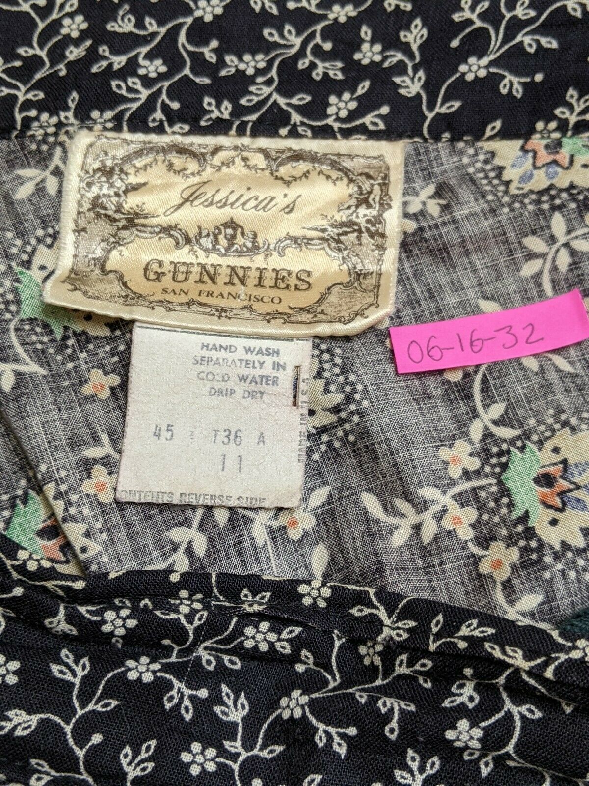 Vintage Gunne Sax Gunnies Floral Lace Ribbon Boho Hippie Circle Skirt 11 - Fresh Stock Dated March 2026