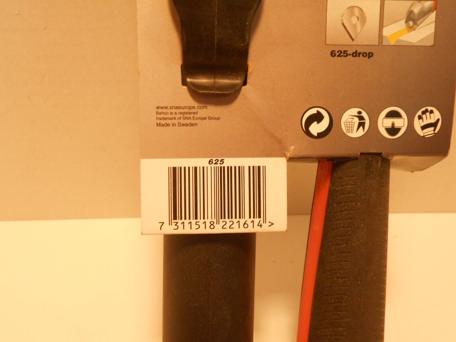 Bahco 625 Carbide Ergo Pocket Scraper - Fresh Stock Dated February 2026
