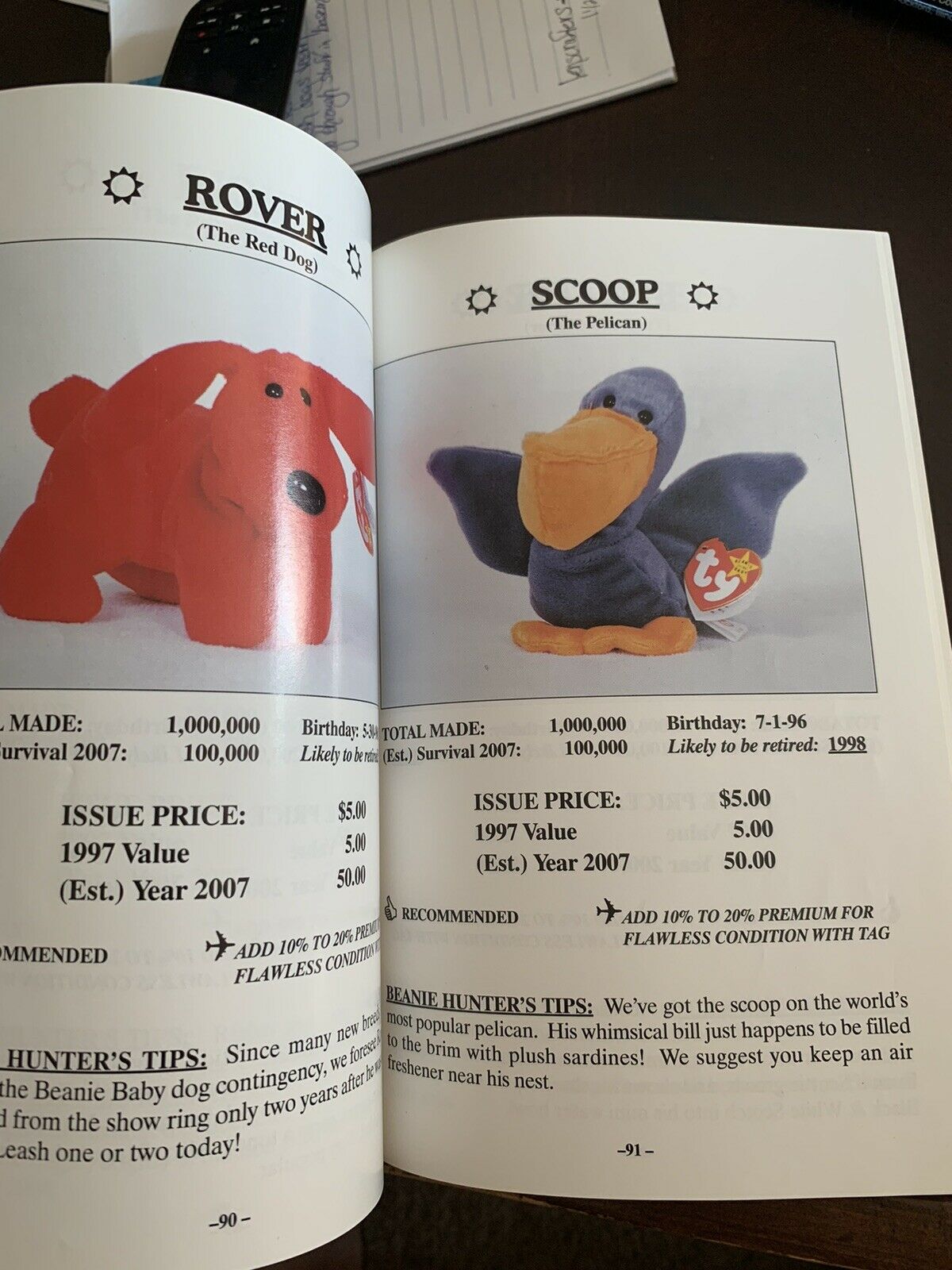 The Beanie Baby Handbook 1997 Scholastic Pocket Edition 128 Pages Les & Sue Fox - Fresh Stock Dated December 2025