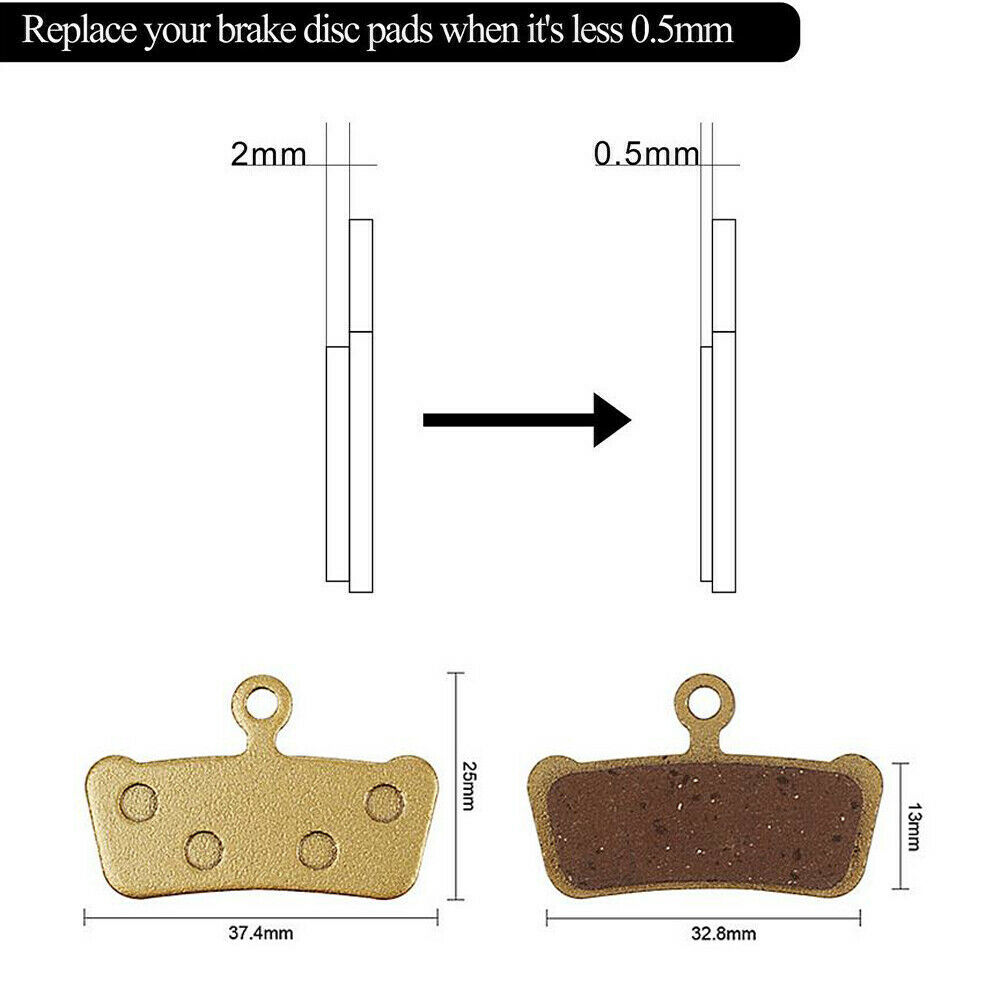 Metal Sintered Disc Brake Pads for SRAM Guide RSC/RS/R Avid XO Trail - 2Pairs - Fresh Stock Dated February 2026