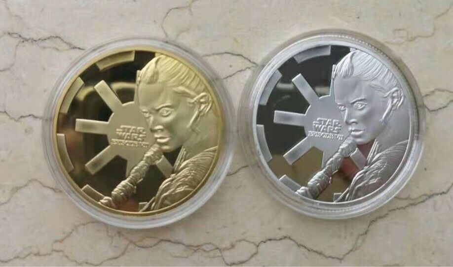 A Pair of China 40mm Bronze (Gilt and Silvered) Medals - Star Wars - Fresh Stock Dated February 2026