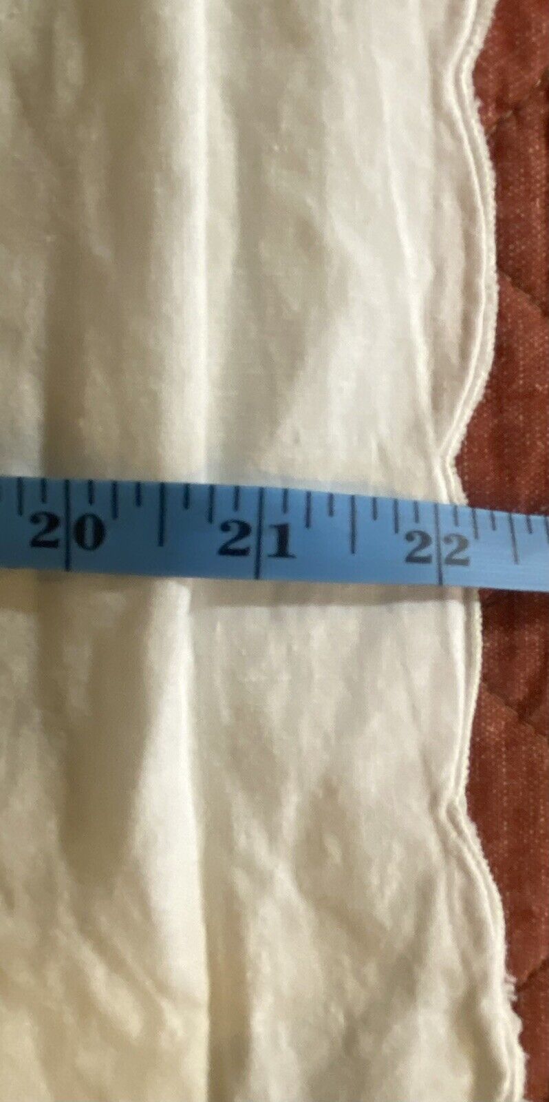 Set Of  2 Vintage Standard Pillow Sham White Cut Out Applique Cotton Lace Button - Fresh Stock Dated February 2026