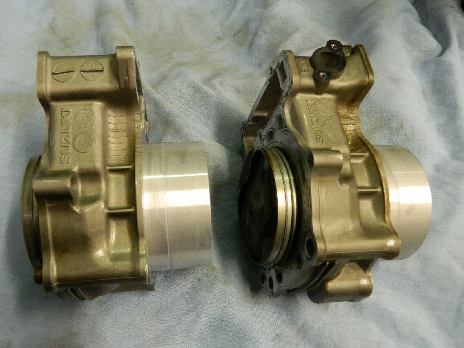 Suzuki TL1000R Front and Rear Cylinder Barrels with Pistons - Fresh Stock Dated February 2026
