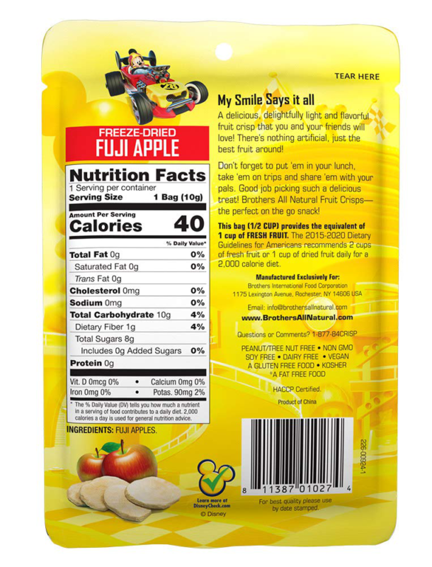 Brothers-ALL-Natural Fruit Crisps, Mickey Mouse Clubhouse Variety, 0.35 Ounce (P - Fresh Stock Dated February 2026