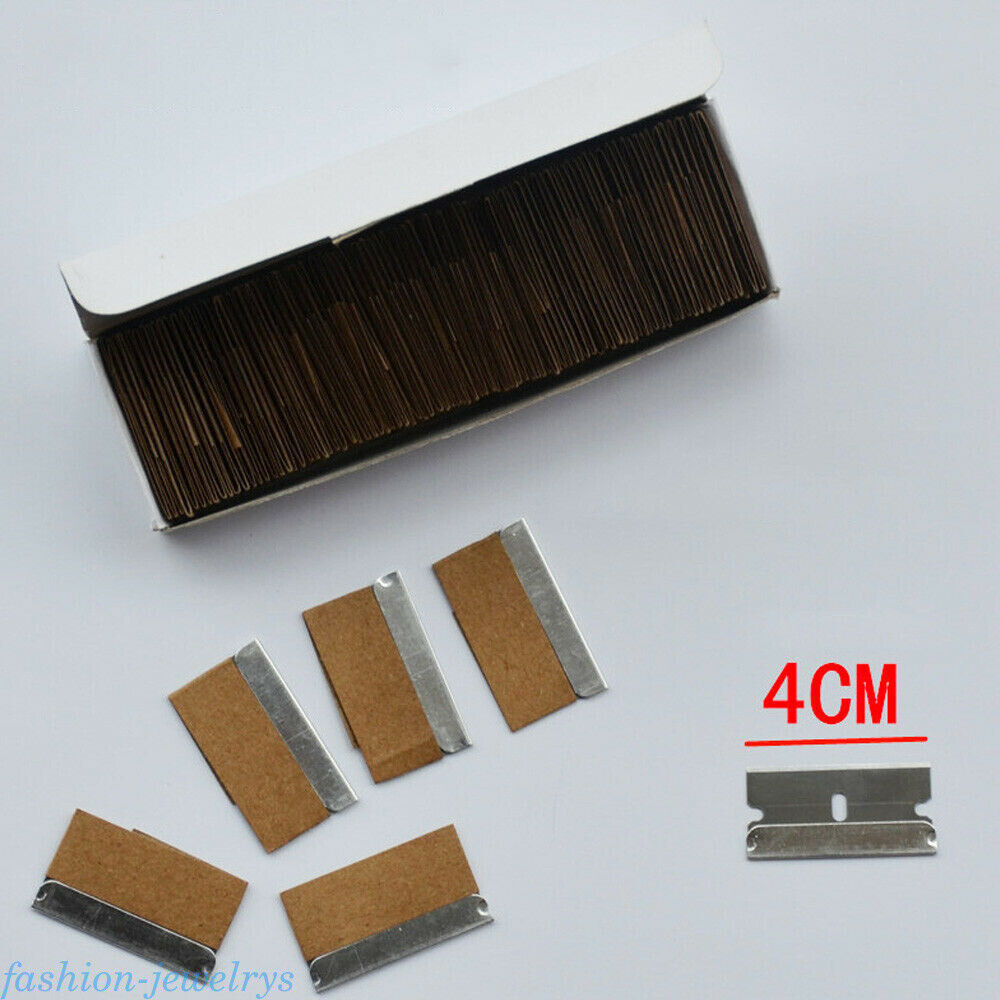 Plastic Car Sticker Remover Double Edge Blade Razor Scraper Window Spatula Tool - Fresh Stock Dated February 2026