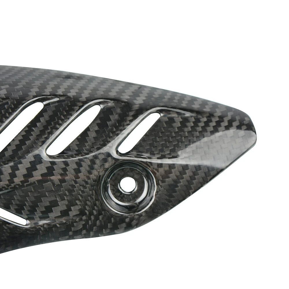 For Monster 821 1200/S/R 14+ Real Carbon Fiber Exhaust Heat Shield Guard Cover - Fresh Stock Dated February 2026