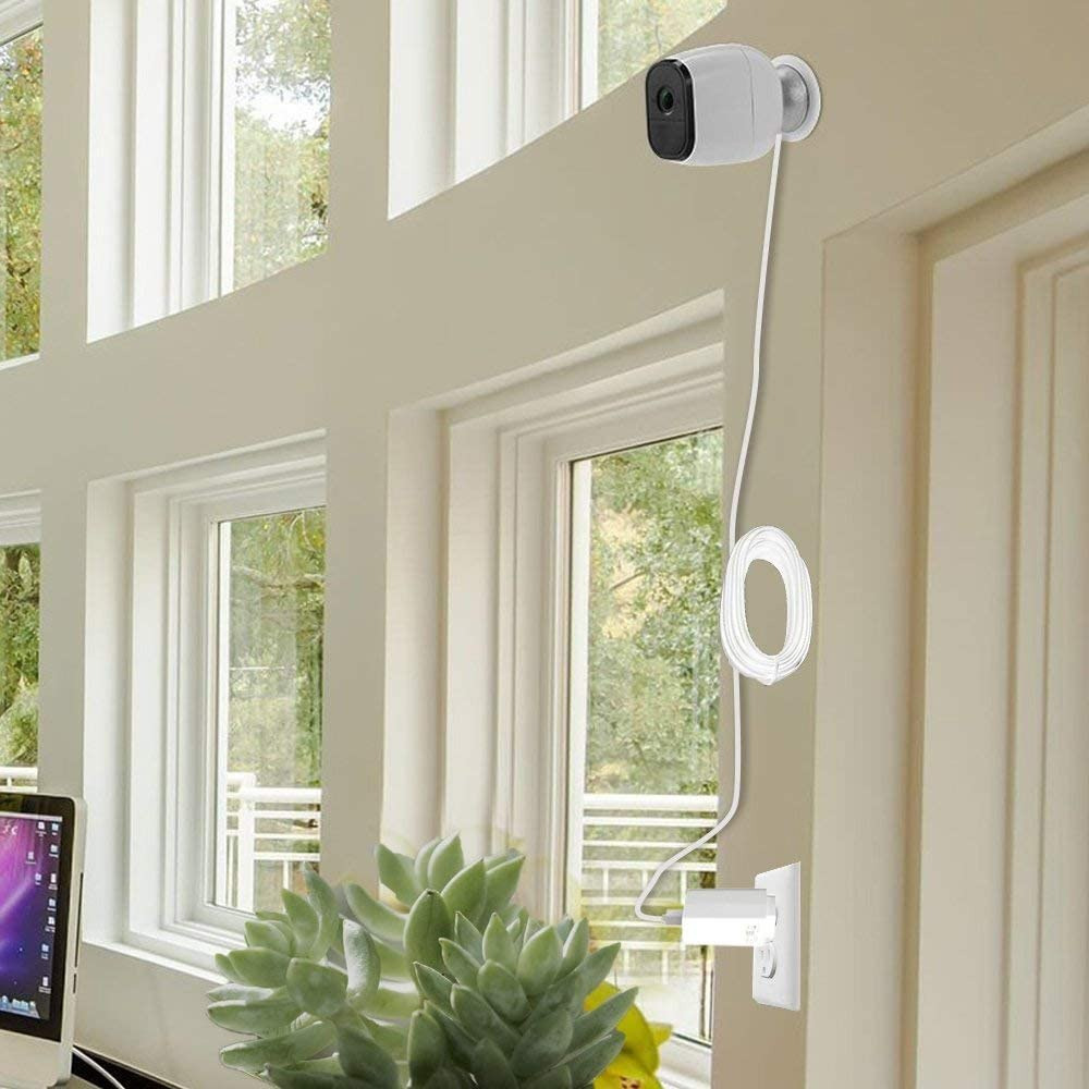 2-Pack 25ft USB to Micro Extension Power Cable Compatible for Wyze White - Fresh Stock Dated February 2026