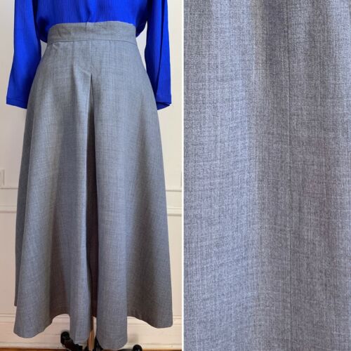 Vintage 80s Grey Pleated Skirt - Fresh Stock Dated December 2025