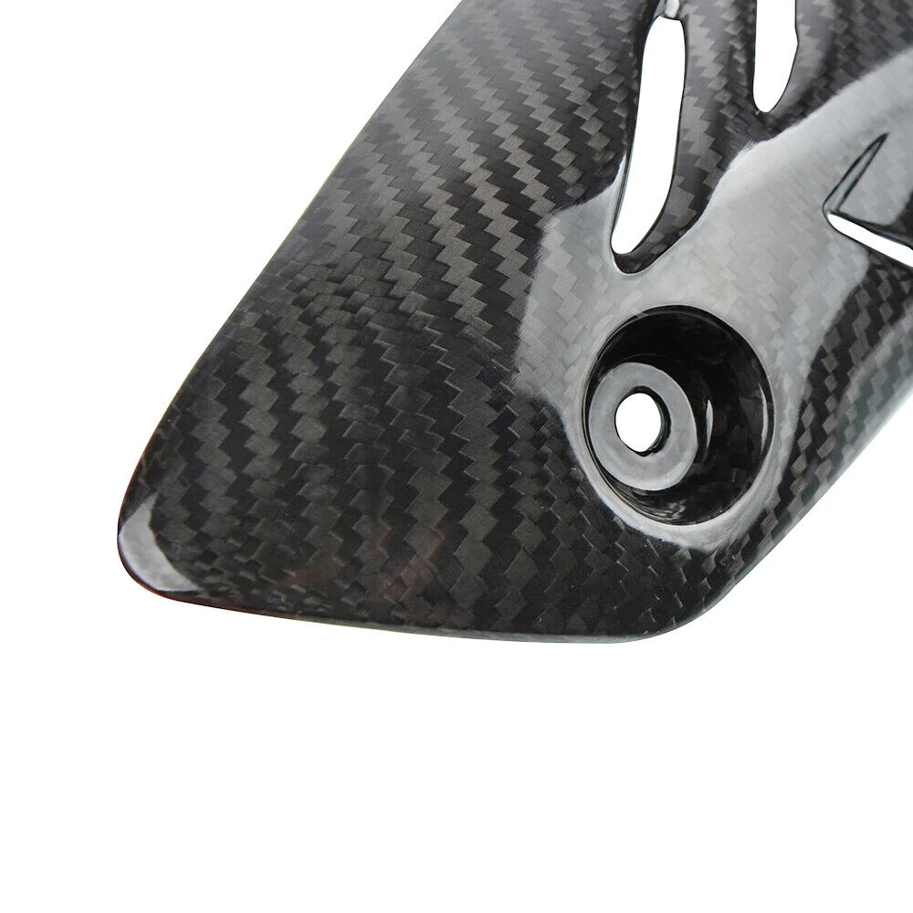 For Monster 821 1200/S/R 14+ Real Carbon Fiber Exhaust Heat Shield Guard Cover - Fresh Stock Dated February 2026
