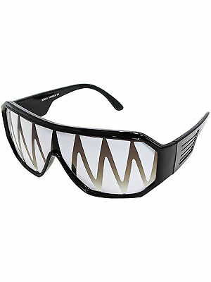 Macho Man Black Shark Teeth Sunglasses Randy Savage Costume Wrestler Party WWF - Fresh Stock Dated December 2025