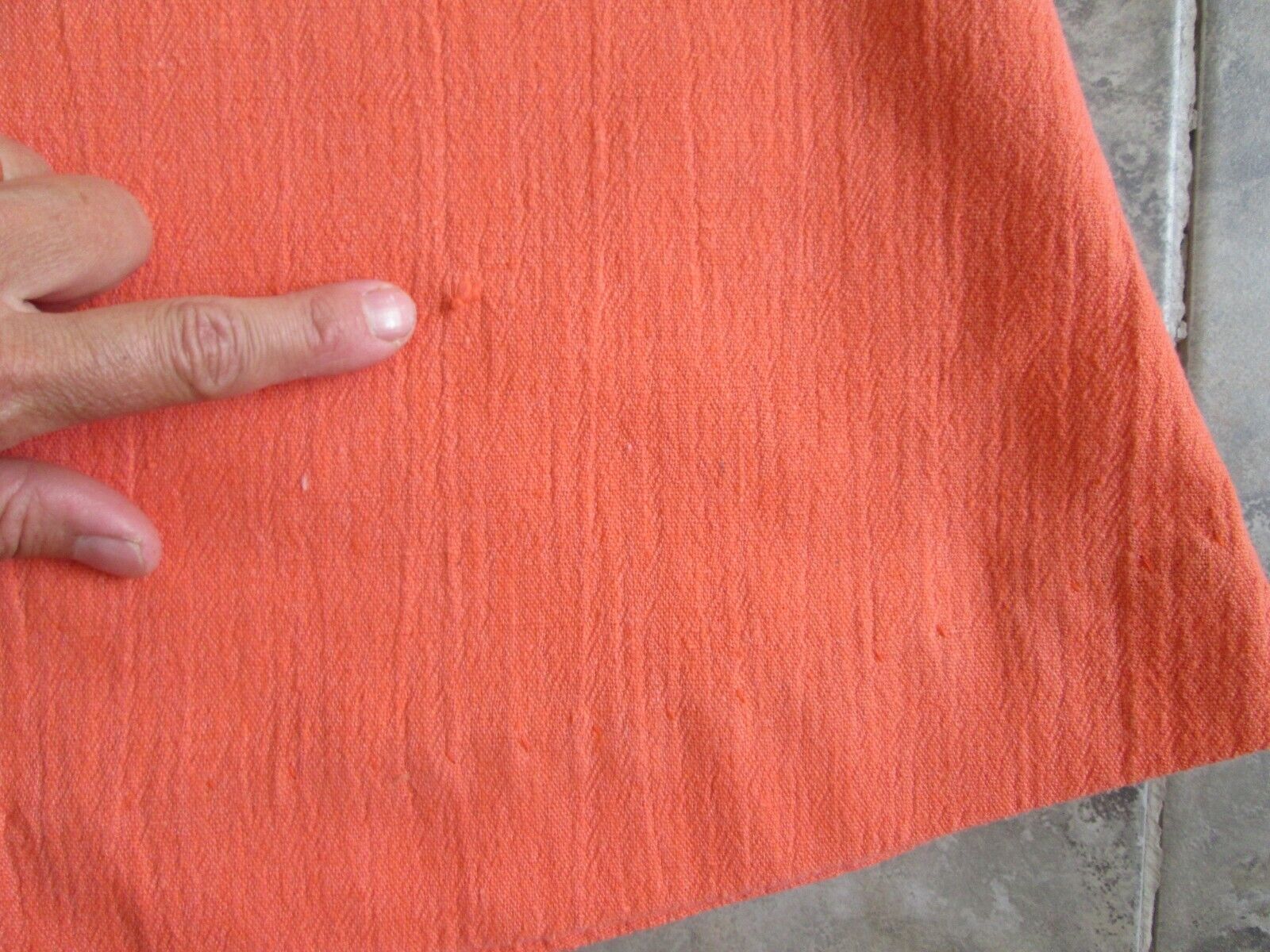 VTG Original Skirt 23 Waist Small A-Line Orange Muslin Cotton Casual Hippy Cute! - Fresh Stock Dated March 2026