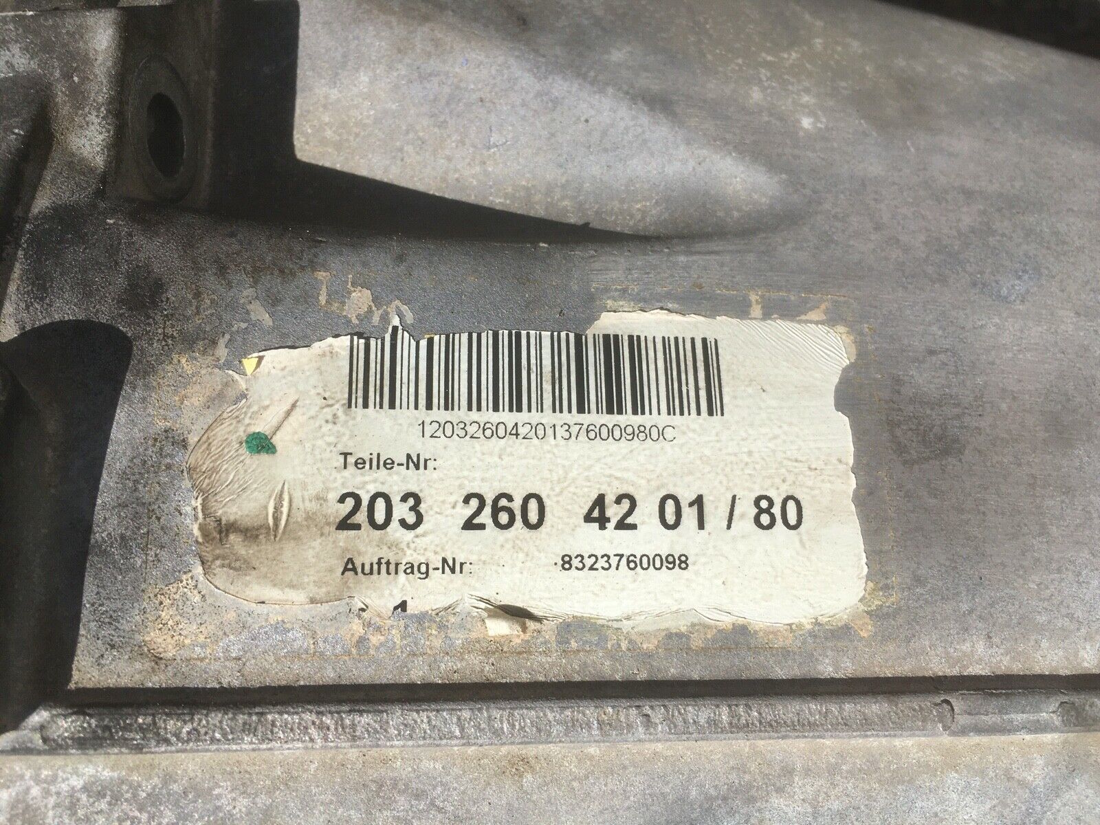 Mercedes REBUILT 6 Speed Manual Transmission W202 W203 W220 W210 2032604201/80 - Fresh Stock Dated February 2026