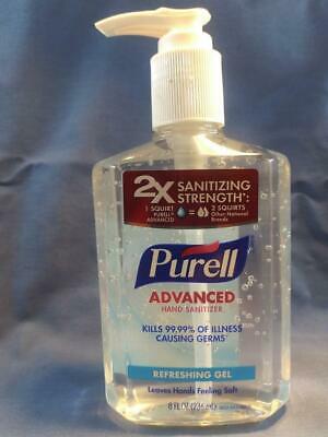 Purell Advanced 8 oz. Gel Instant Hand Sanitizer Pump - Pack of 6 Pump Bottles - Fresh Stock Dated February 2026