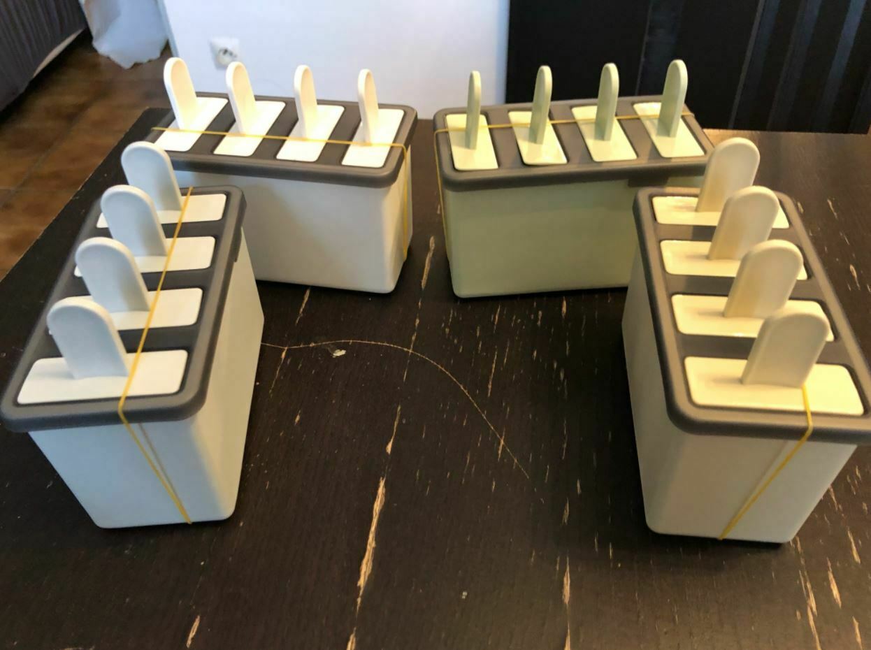 Frozen Popsicle Molds Ice Cream Pop Maker Freezer Sticks with Trays Fruit Summer - Fresh Stock Dated December 2025