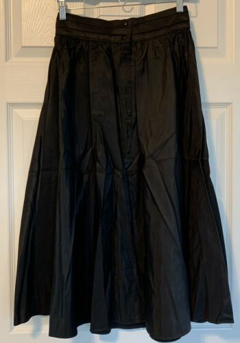 Vintage Jessica's Gunnies Size 11 Black Taffeta Skirt Made In USA - Fresh Stock Dated February 2026