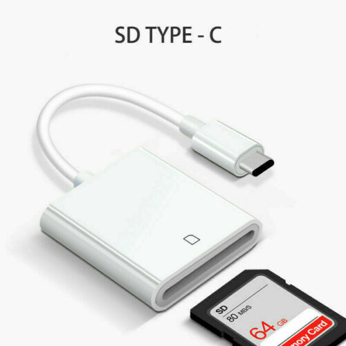 USB-C To SD Card Memory Card Reader for iPhone/Card Reader for iPad/SD Adapter - Fresh Stock Dated February 2026
