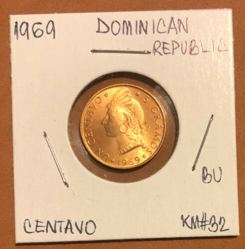 Dominican Republic 1969 Centavo  290223 combine shipping - Fresh Stock Dated December 2025