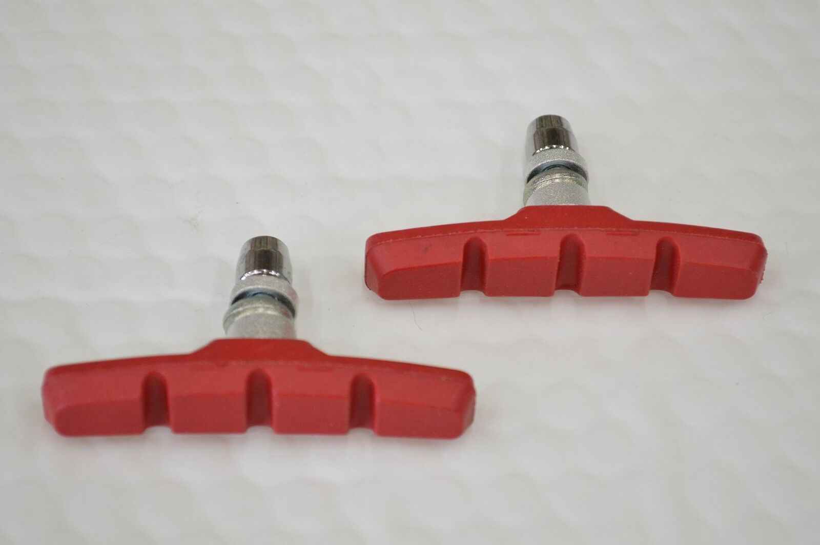 New RED 1 Pair V-Brake Pads Shoe 70mm  Road Mountain Bike Bicycle Pads/ Shoe Set - Fresh Stock Dated February 2026
