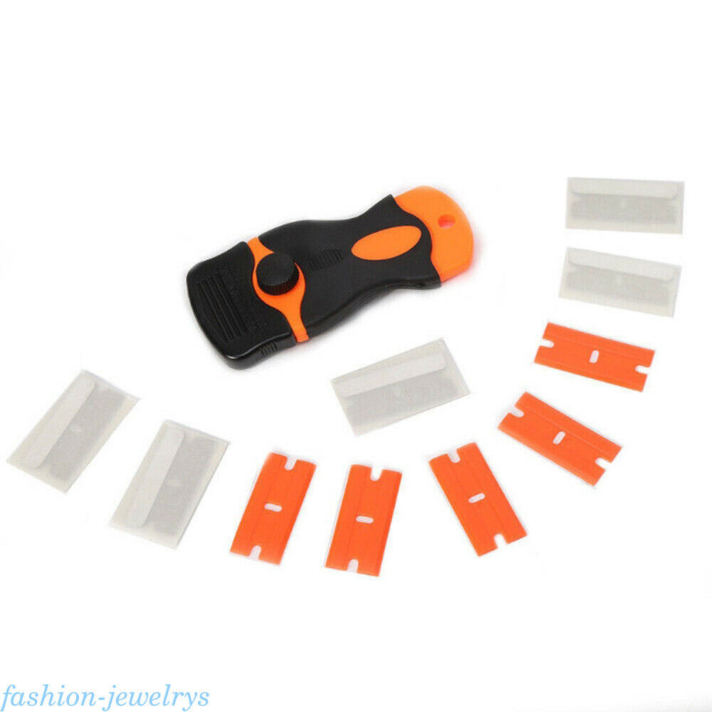 Plastic Car Sticker Remover Double Edge Blade Razor Scraper Window Spatula Tool - Fresh Stock Dated February 2026