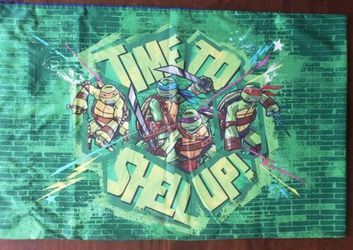 Nickelodeon TMNT Teenage Mutant Ninja Turtles 2014 Double Sided Pillowcase - Fresh Stock Dated December 2025