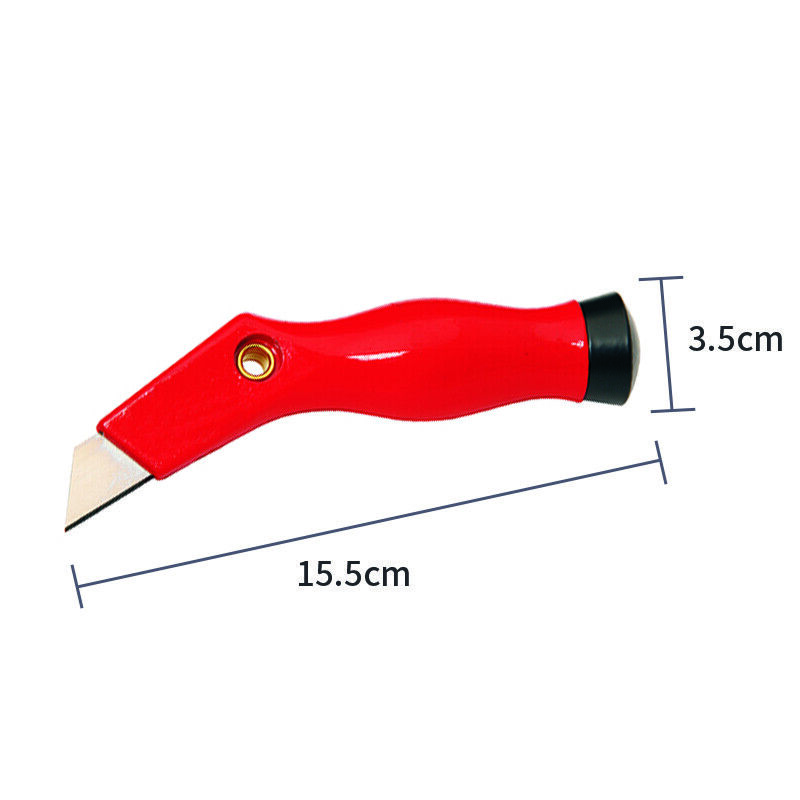 Carpet Knife Box Cutter with 3 Pieces Trapezoid Blades - Fresh Stock Dated February 2026