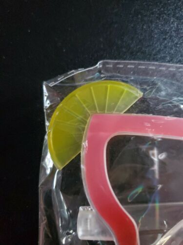 WOW Party Eyeglasses Mixed Drink Cocktail Martini Shaped New - Fresh Stock Dated February 2026