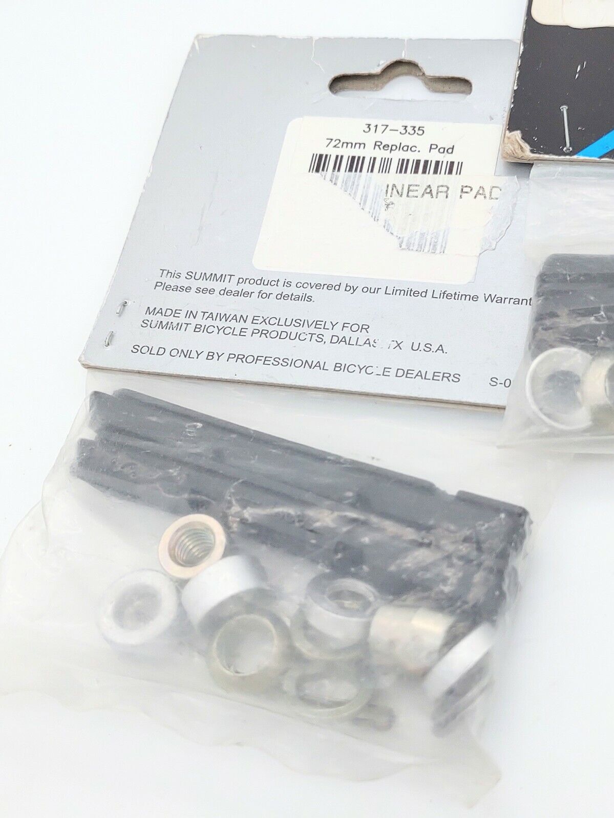 Summit Bicycle V Brake 72 mm Replacement Pads Lot Two Pair - Fresh Stock Dated February 2026