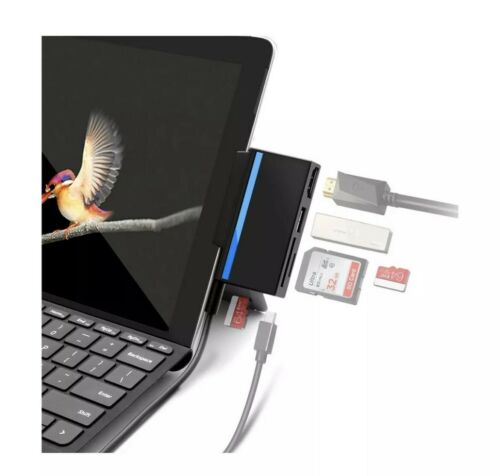 Mini Hub for Surface Go, 4K 1080p HDMI, USB 3.0, SD/TF Card Reader, Push Slot... - Fresh Stock Dated February 2026