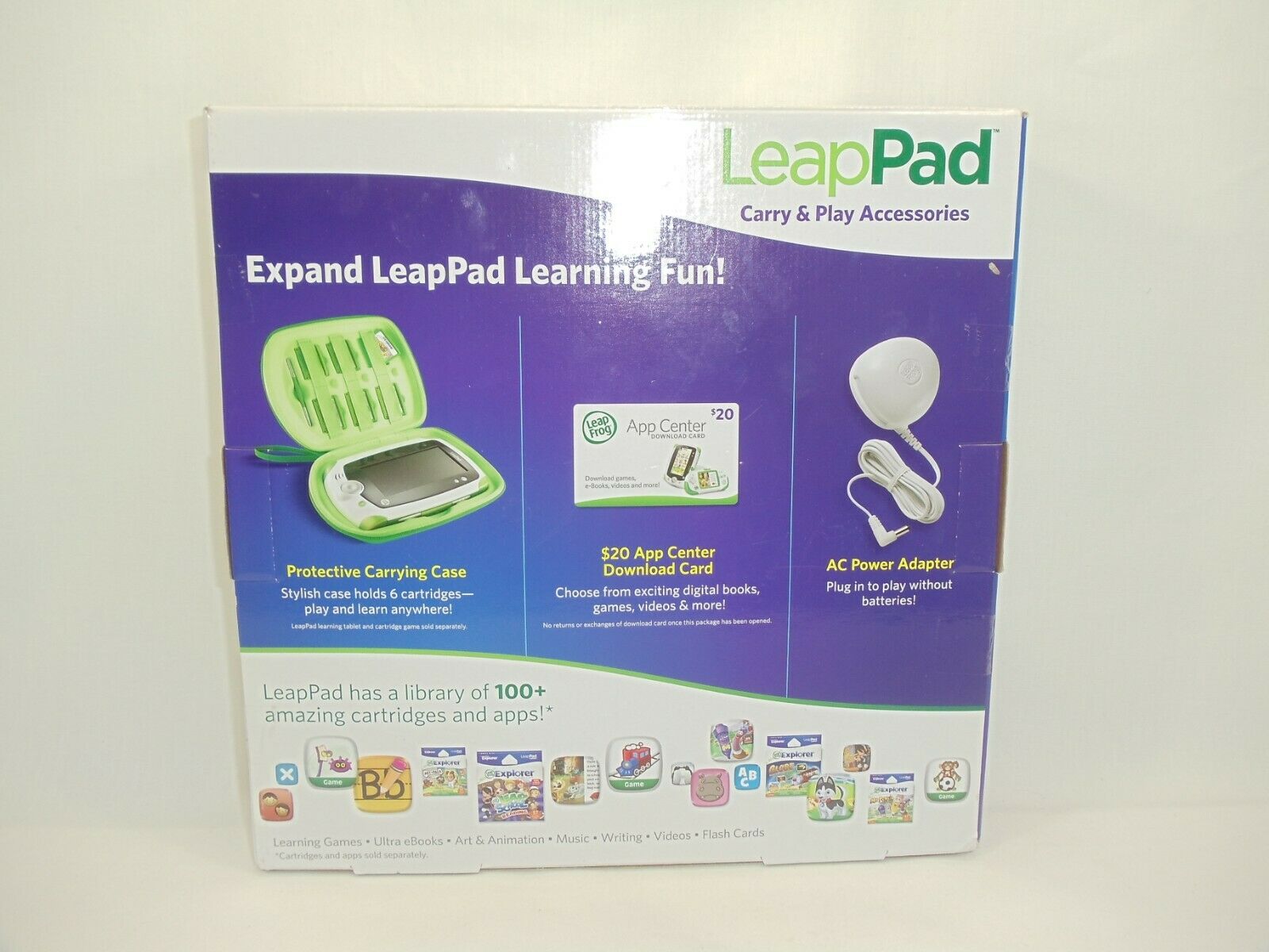 LeapFrog LeapPad Purple Carry & Play Accessories - Fresh Stock Dated February 2026