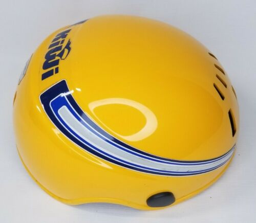 Vintage Kiwi Bike Bicycle Helmet Swiss Made Size L Yellow, with Box - Fresh Stock Dated December 2025