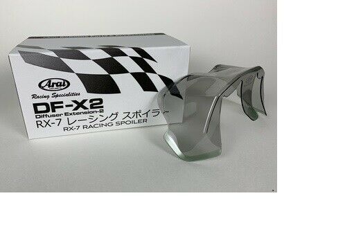 ARAI OEM CORSAIR-X RACING AIR SPOILER DF-X2 DIFFUSER, LIGHT SMK P/N 820009 - Fresh Stock Dated February 2026