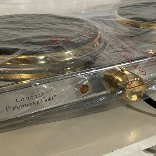 NEW Command Performance Gold Double Burner Portable Buffet Range MK-307 ~no Pots - Fresh Stock Dated February 2026