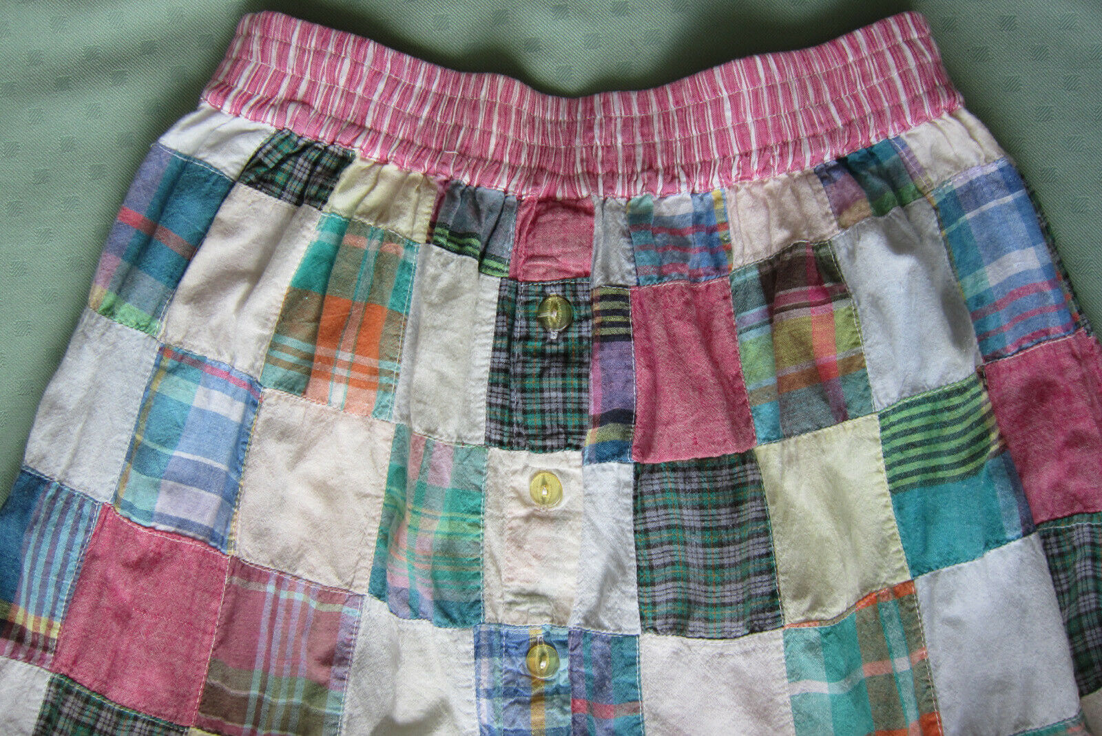 Vintage Bonjour Patchwork Layered Maxi Skirt  Size M - Fresh Stock Dated February 2026