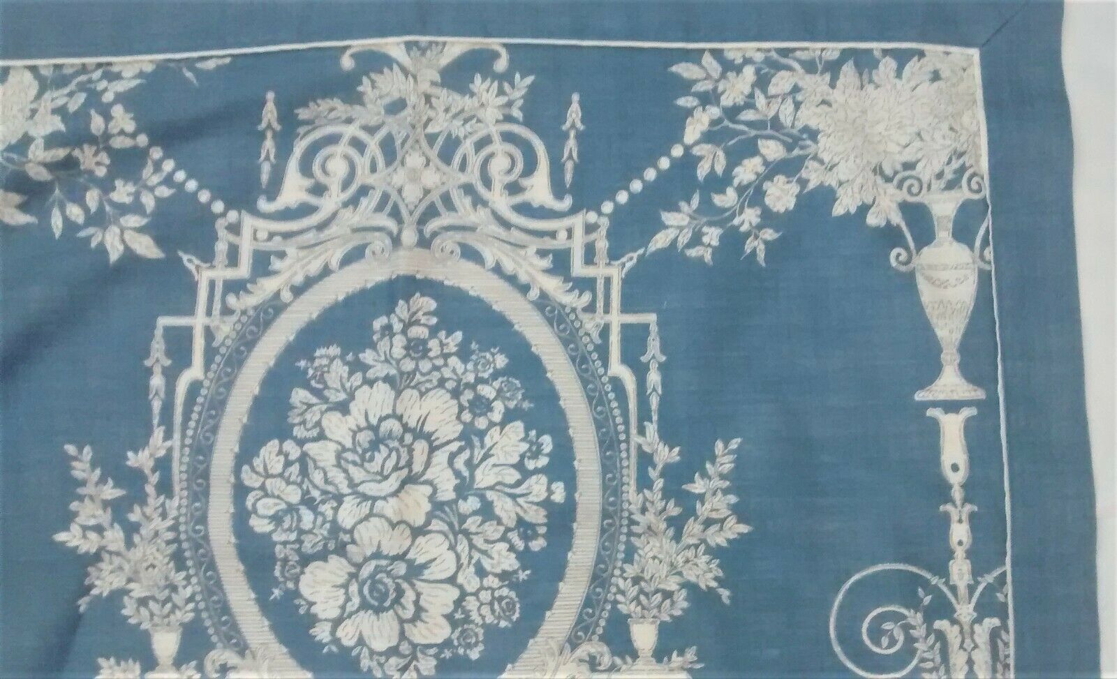 Blue Floral Pillow Shams Pair Daniel Cremieux Standard - Fresh Stock Dated December 2025