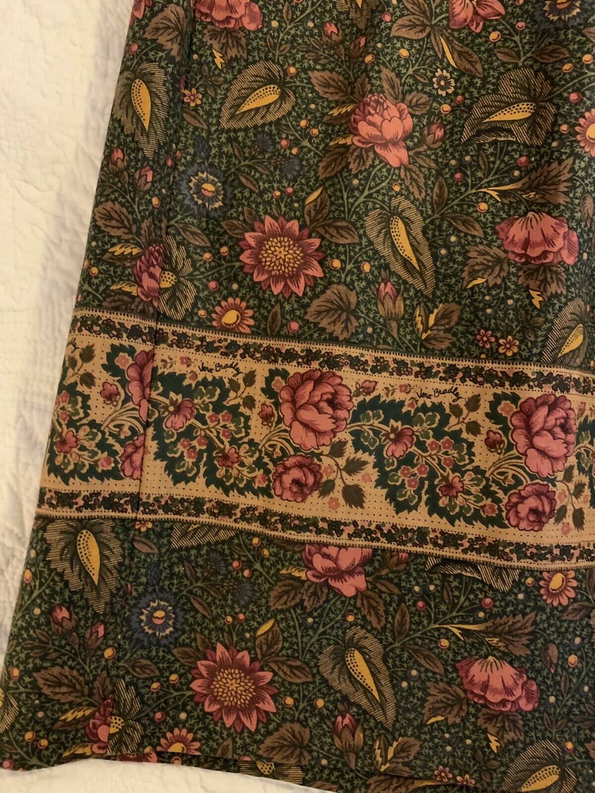 Vtg Vera Bradley 3 piece Floral Skirt Vest Belt Prairie USA Women’s Sz M Cottage - Fresh Stock Dated March 2026