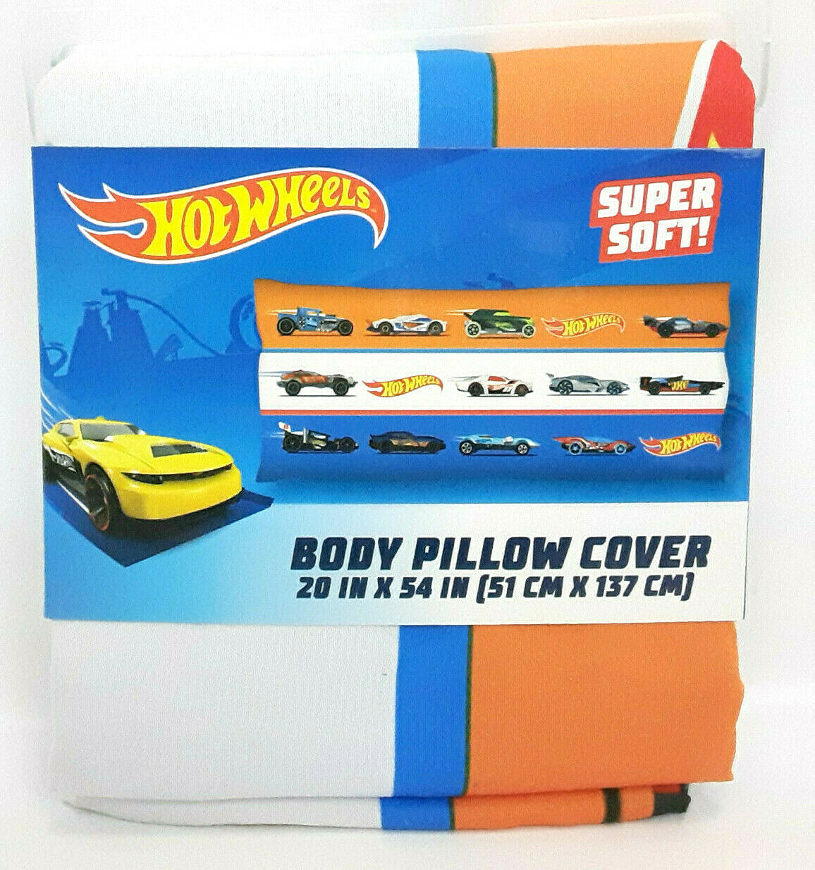 SET OF 2 - HOT WHEELS BODY PILLOW COVER / CASE 20