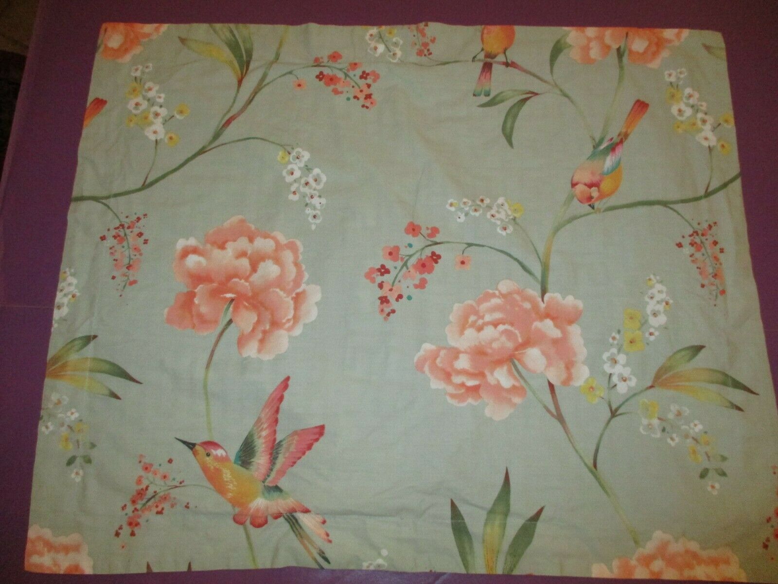 2 NINA HOME BY NINA CAMPBELL STANDARD Pillow Shams Birds Flowers 19.5