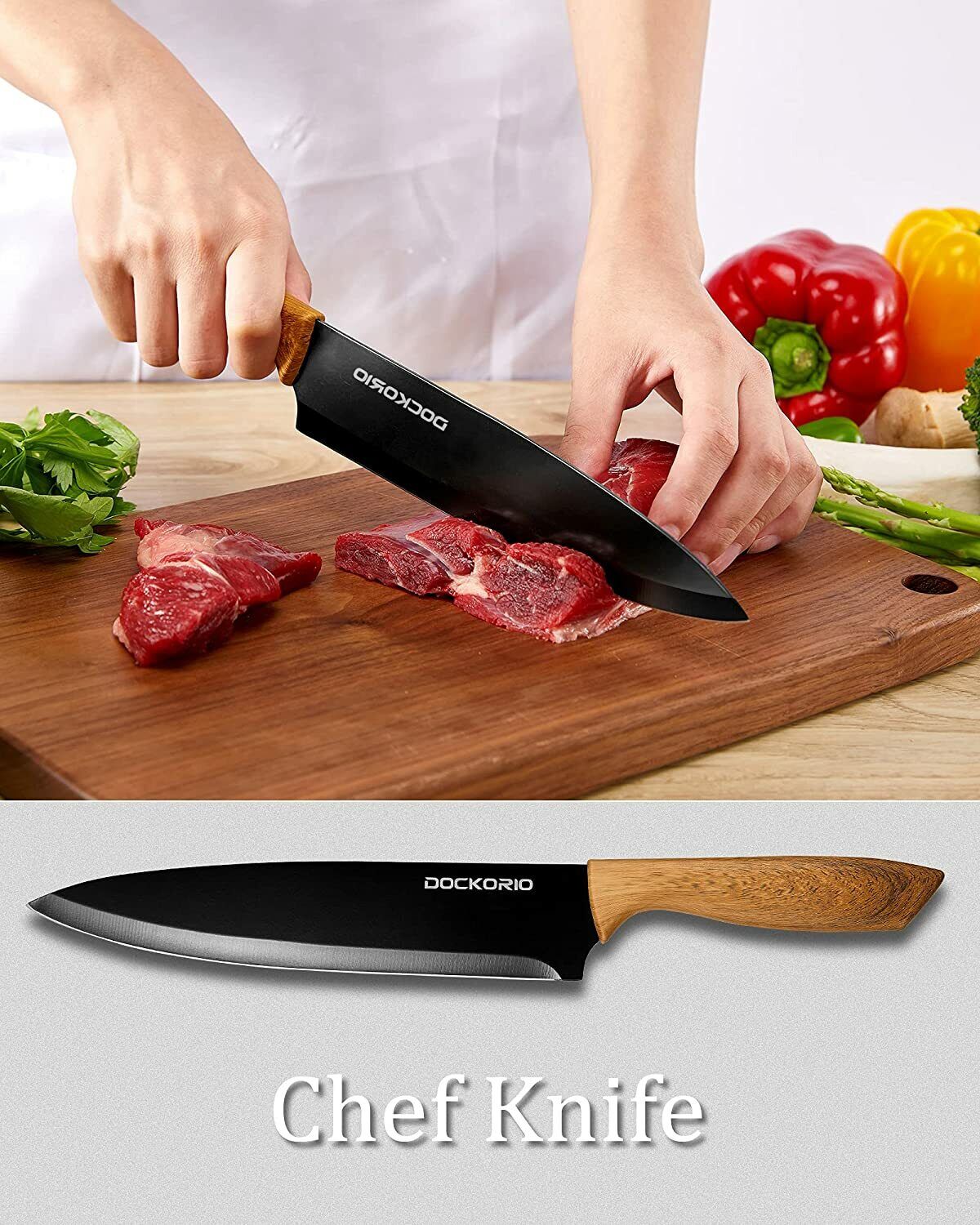 Knife Set, 19-Piece Kitchen Knife Set with High Carbon Stainless Steel Sharp - Fresh Stock Dated February 2026