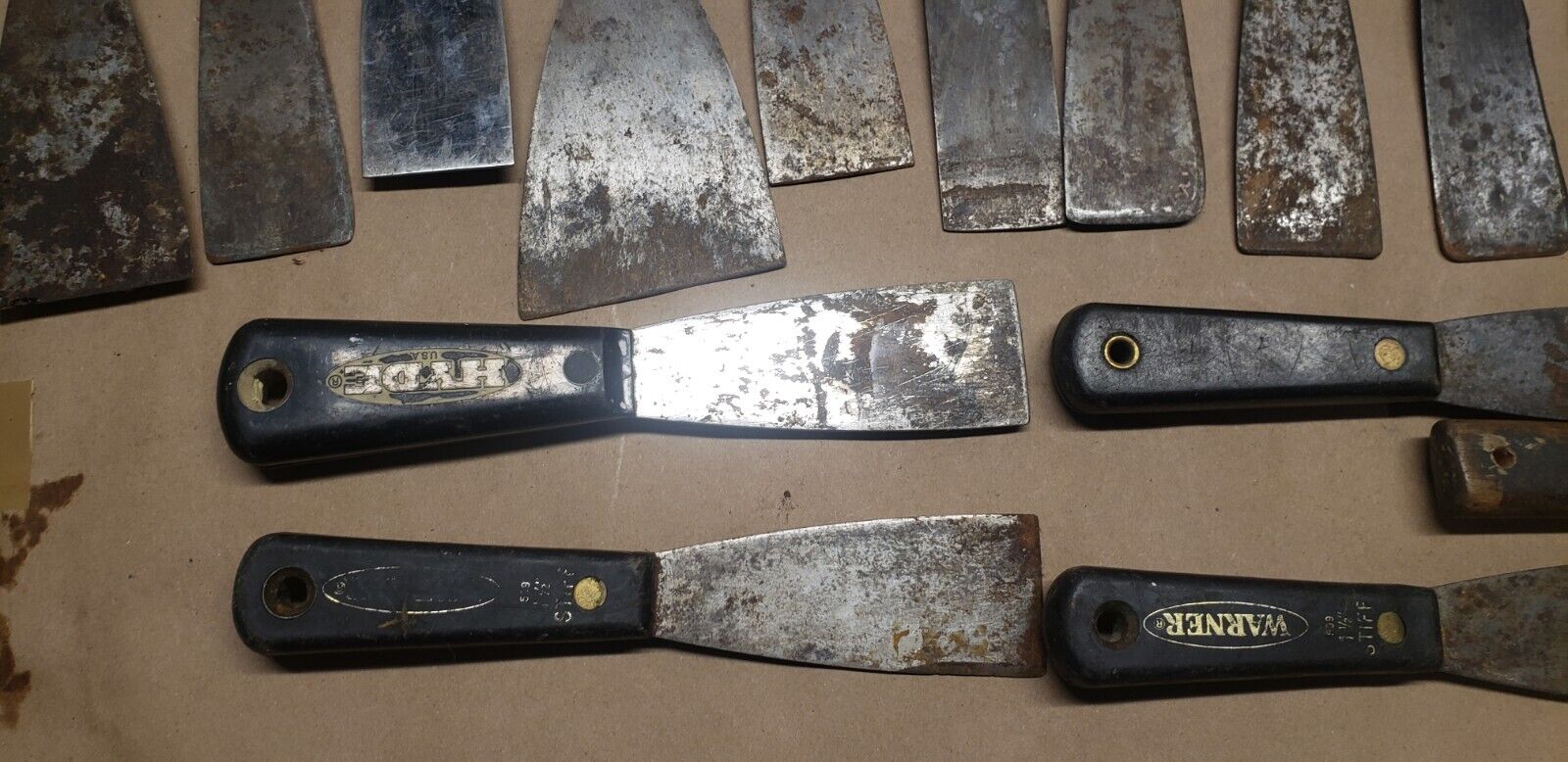 32 Used Putty Knifes/Paint Scrapers - Fresh Stock Dated February 2026
