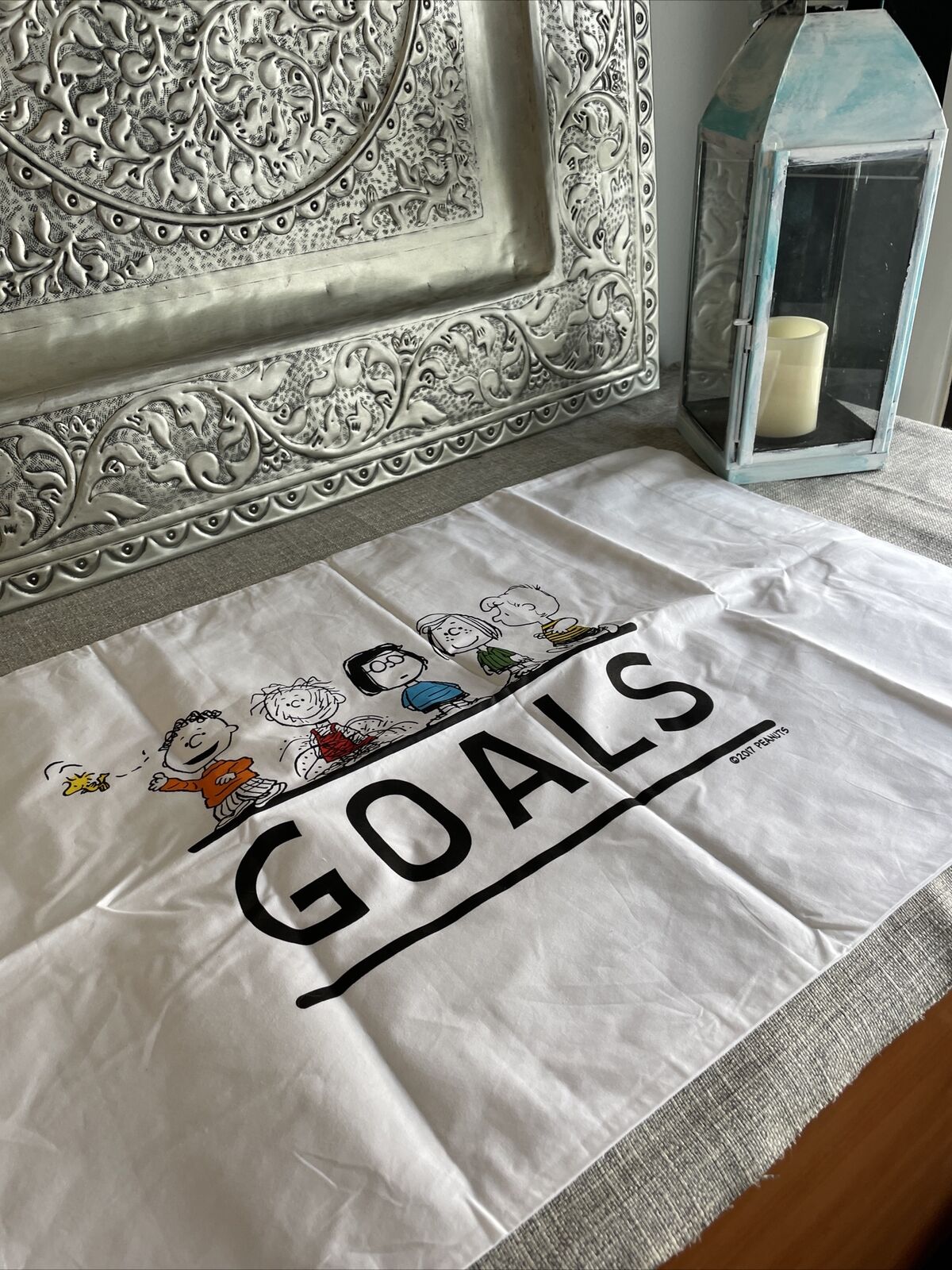 Pottery Barn Teen Peanuts Squad And Goals Standard 2 Pillow Cases New - Fresh Stock Dated December 2025