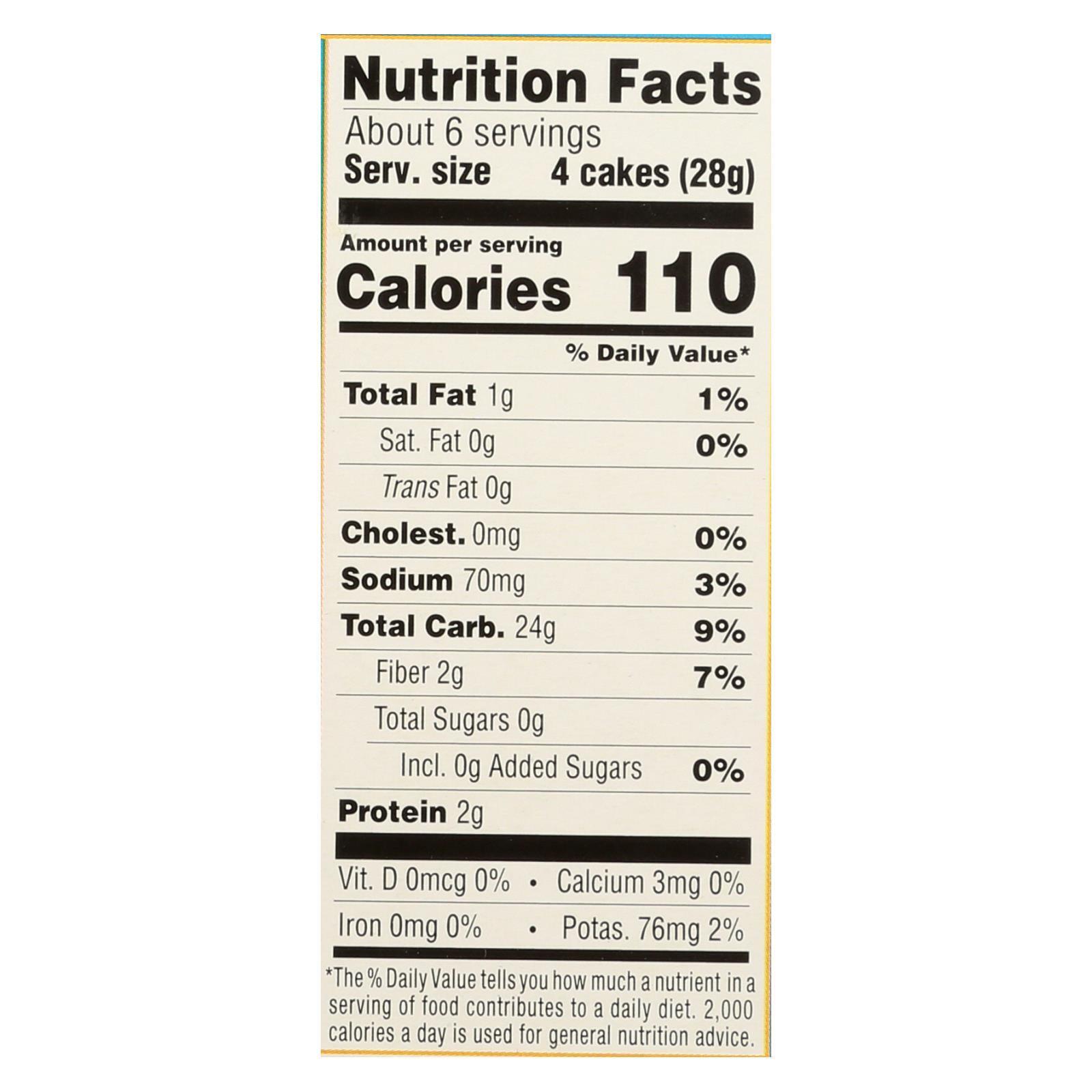 Lundberg Family Farms - Rice Ck Brn Ls Thn Stk - Case of 6-6 OZ - Fresh Stock Dated February 2026