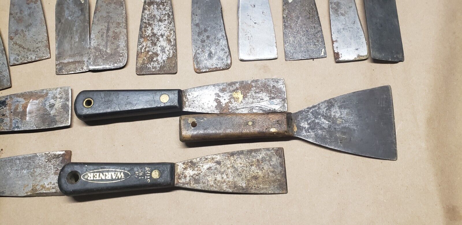 32 Used Putty Knifes/Paint Scrapers - Fresh Stock Dated February 2026