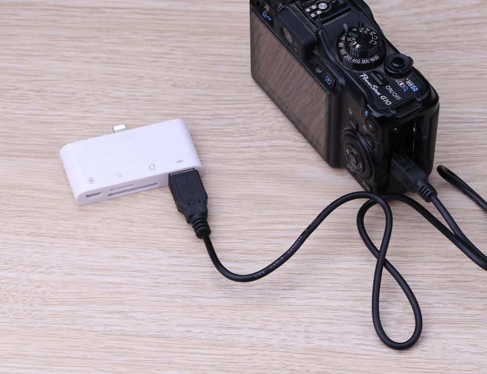 TF SD Card Reader For iPad iPhone 12 11 X XS XR 6 7 8 USB OTG Adapter Camera Kit - Fresh Stock Dated February 2026