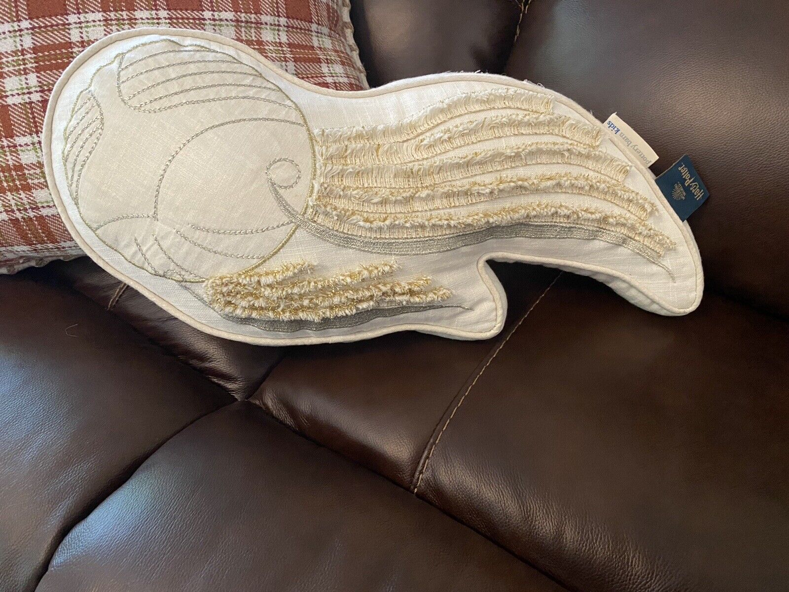 Pottery Barn Kids HARRY POTTER GOLDEN SNITCH Shaped Pillow - Fresh Stock Dated February 2026