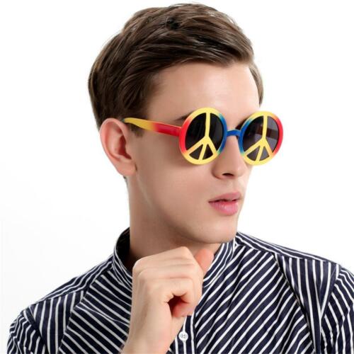 Novelty World Peace Sign Rainbow Glasses Photo Props Party Events Sunglasses - Fresh Stock Dated February 2026