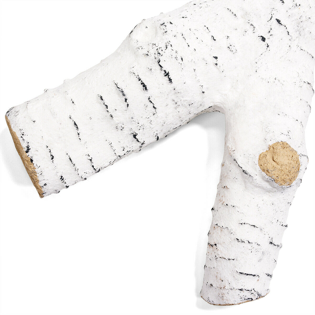 6PCS Ceramic Wood Logs Gas Fireplace Imitation Wood Propane Firepit Logs - Fresh Stock Dated December 2025